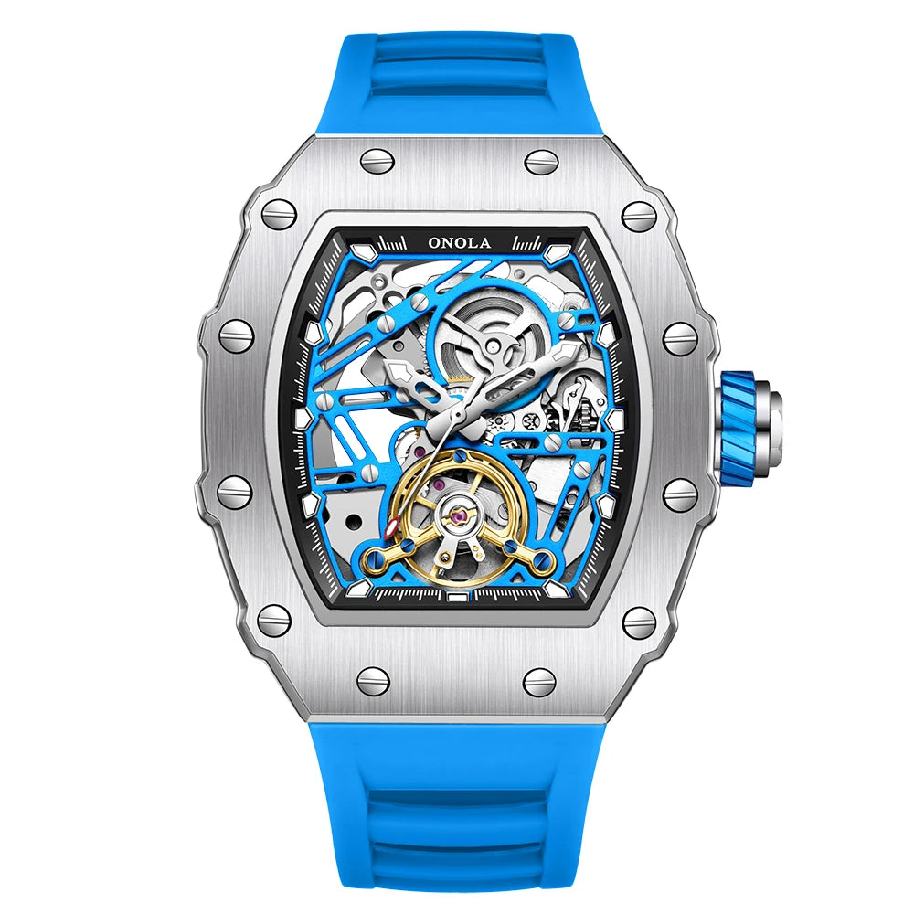 ONOLA 3854 Brand New Fancy Watches for Mens Mens Custom Luxury Watches Mens Fashion Mechanical Wine Barrel Watches