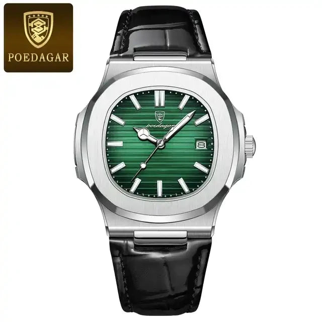 POEDAGAR 613 Watch for Men Factory Manufacturers Wholesale Waterproof Luminous Quartz Luxury Watches Mens Leather Wristwatch