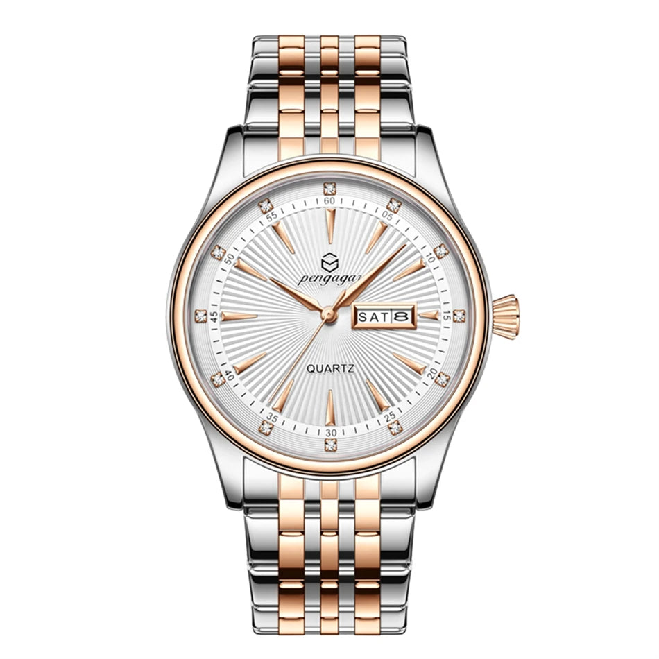 PENGAGAR Top Brand Luxury Fashion Diver Watch Men 30ATM Waterproof Date Clock Sport Watches Mens Quartz Wristwatch Relogio