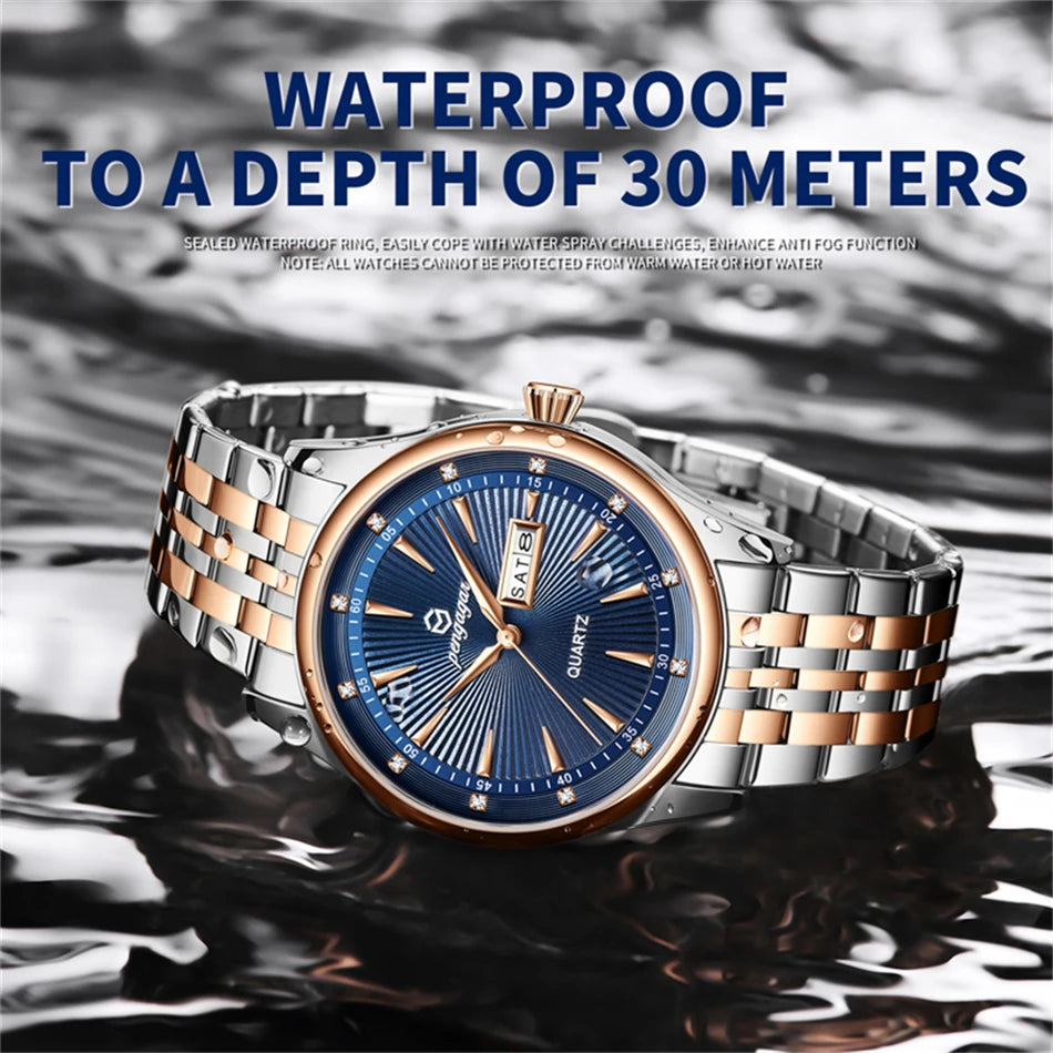 PENGAGAR Top Brand Luxury Fashion Diver Watch Men 30ATM Waterproof Date Clock Sport Watches Mens Quartz Wristwatch Relogio