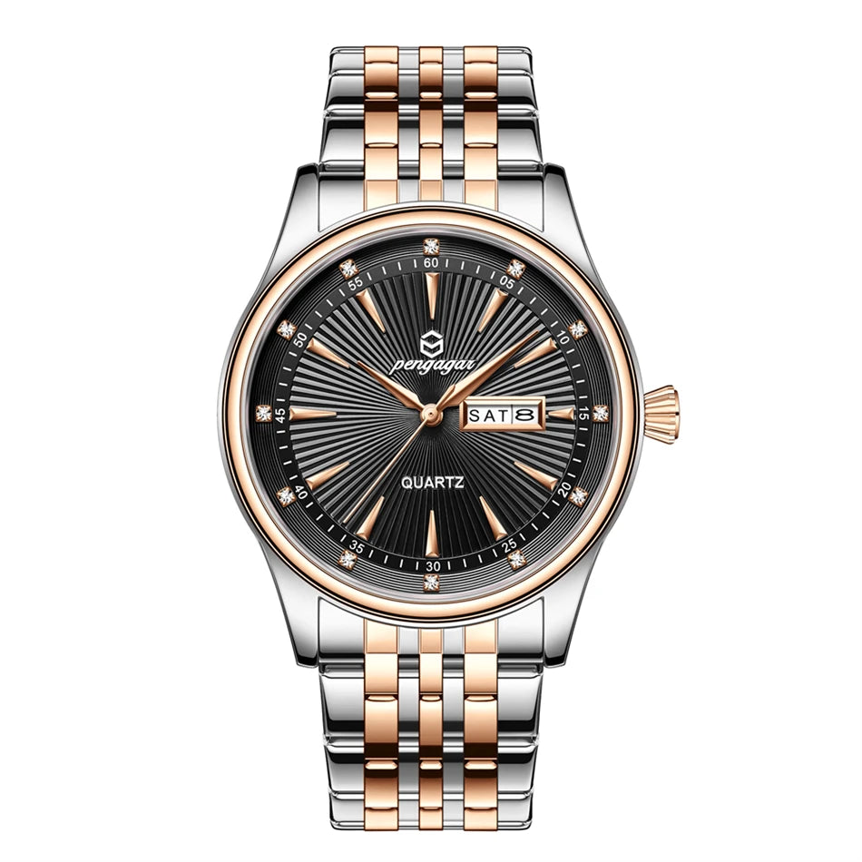 PENGAGAR Top Brand Luxury Fashion Diver Watch Men 30ATM Waterproof Date Clock Sport Watches Mens Quartz Wristwatch Relogio