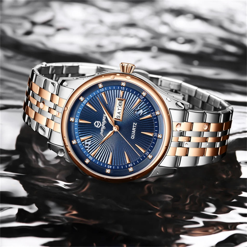 PENGAGAR Top Brand Luxury Fashion Diver Watch Men 30ATM Waterproof Date Clock Sport Watches Mens Quartz Wristwatch Relogio