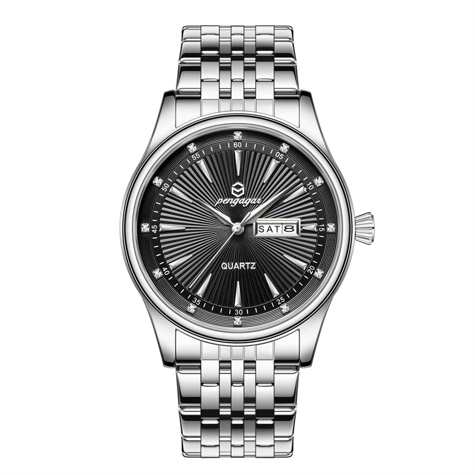 PENGAGAR Top Brand Luxury Fashion Diver Watch Men 30ATM Waterproof Date Clock Sport Watches Mens Quartz Wristwatch Relogio